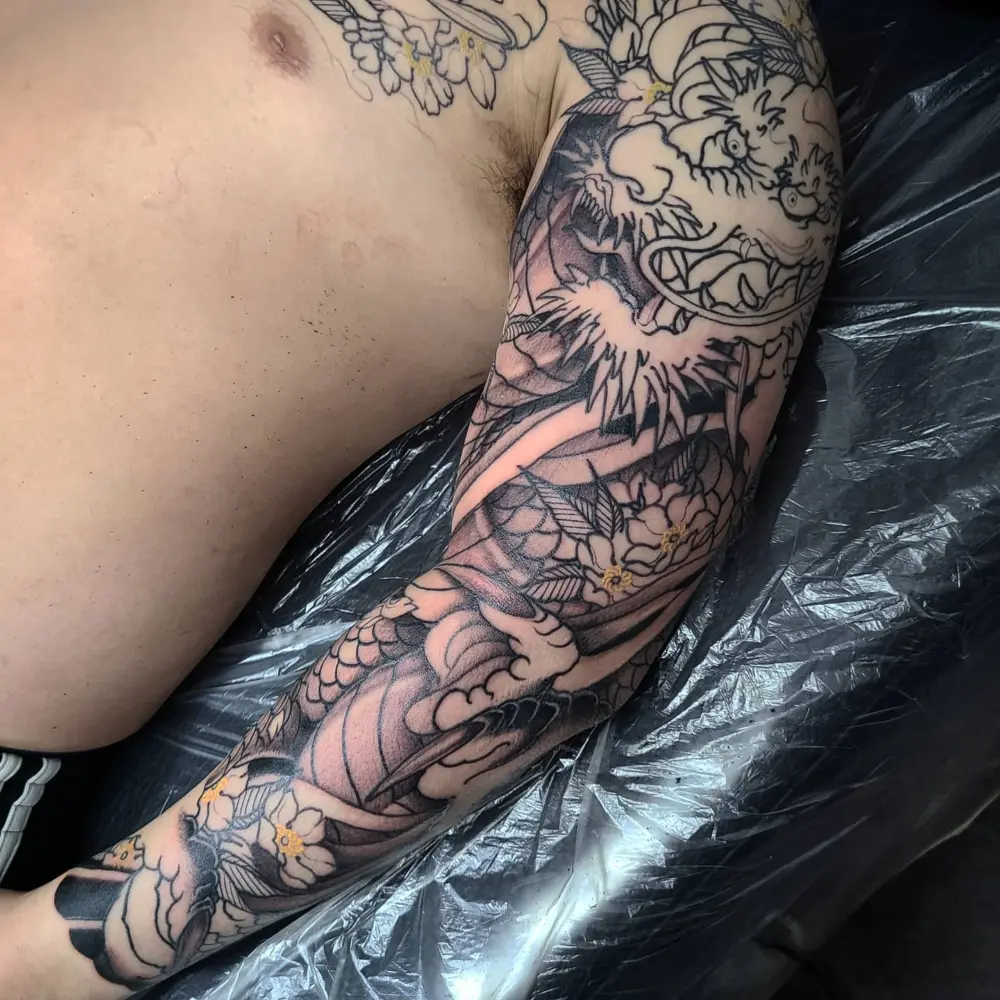 Nature, Dragon, Flower