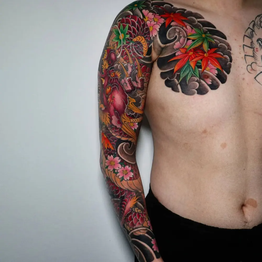 Dragon, Flower, Nature