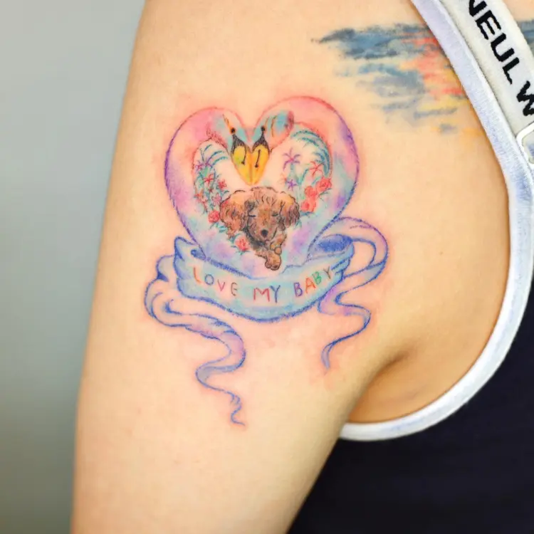 Lettering, Animal, Flower