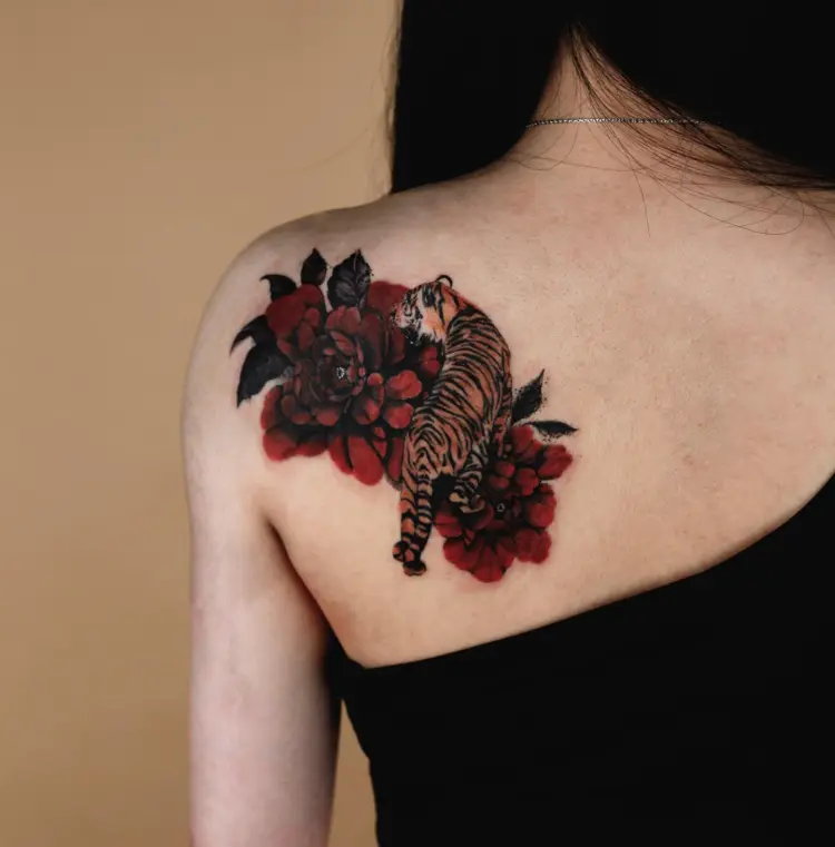 Tiger, Flower, Nature