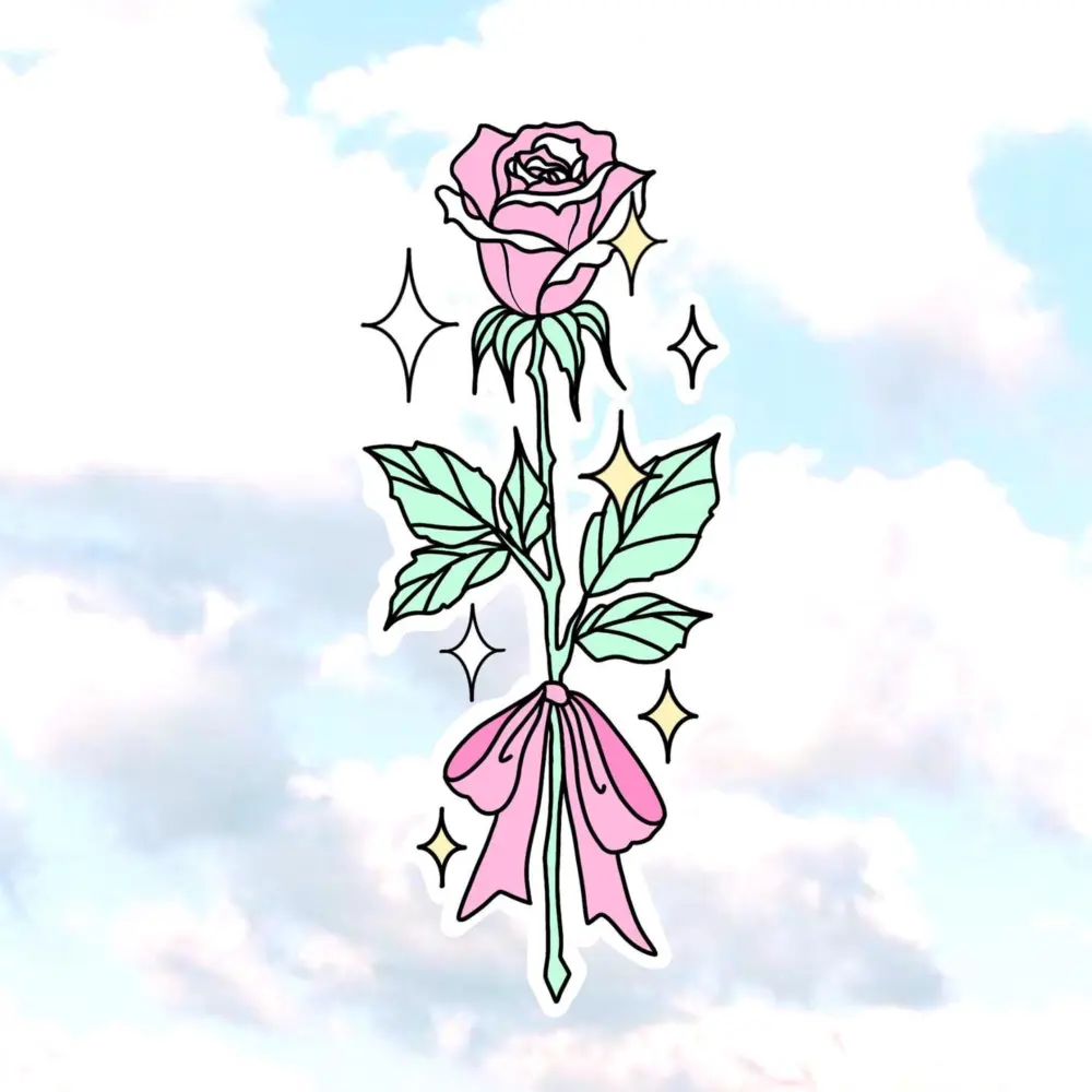 Flower, Rose, Nature, Lettering