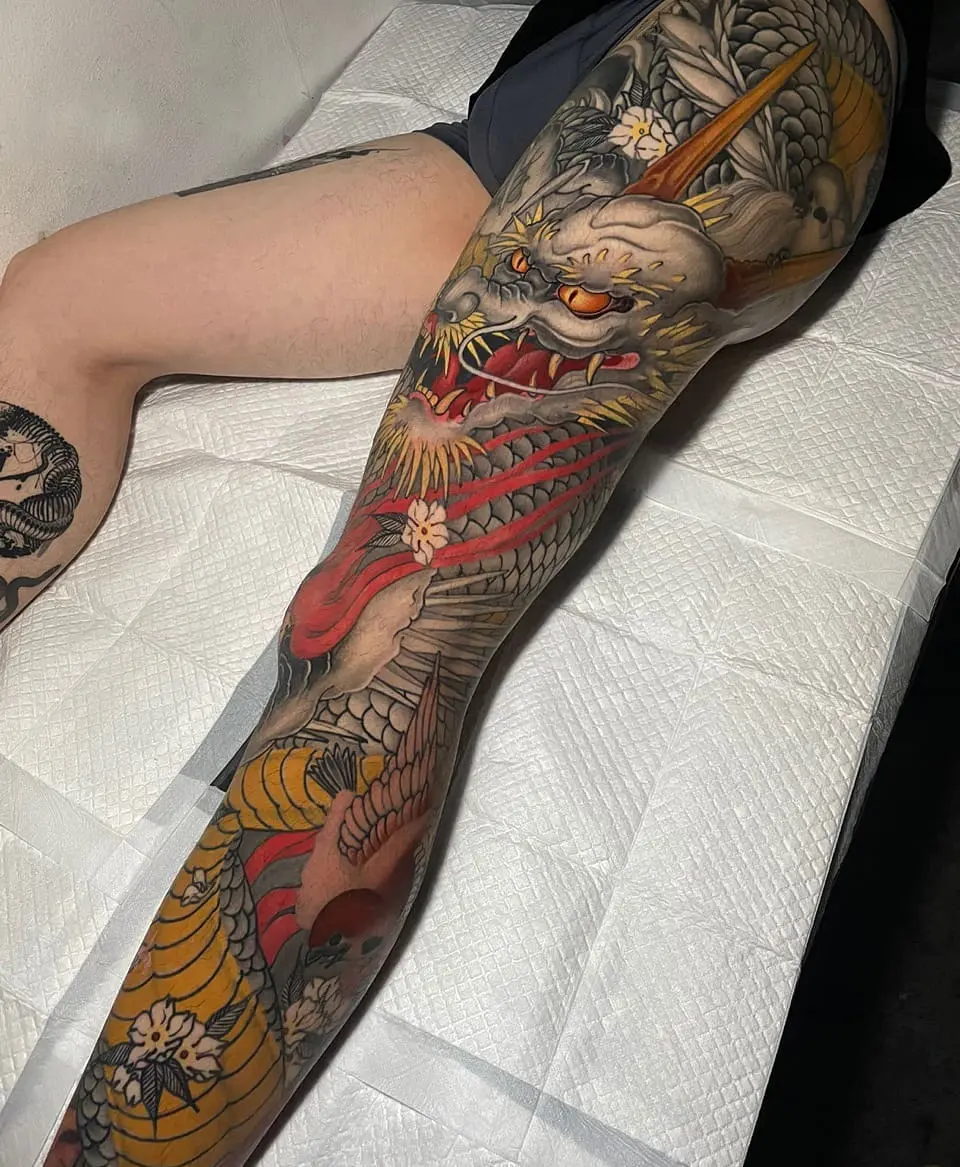 Dragon, Animal, Flower, Nature