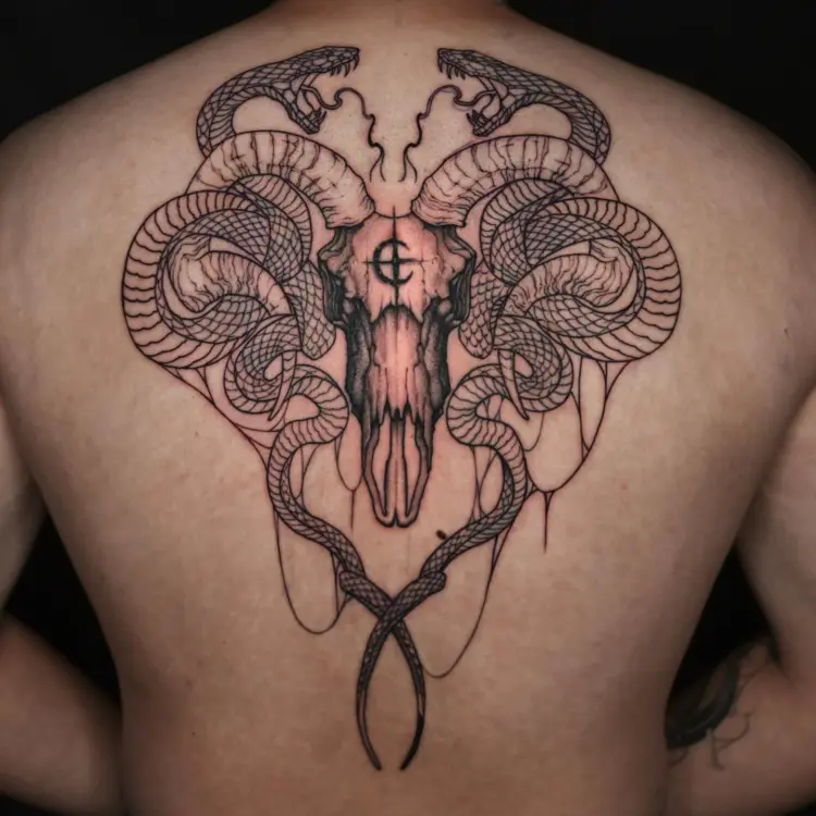 Skull, Snake