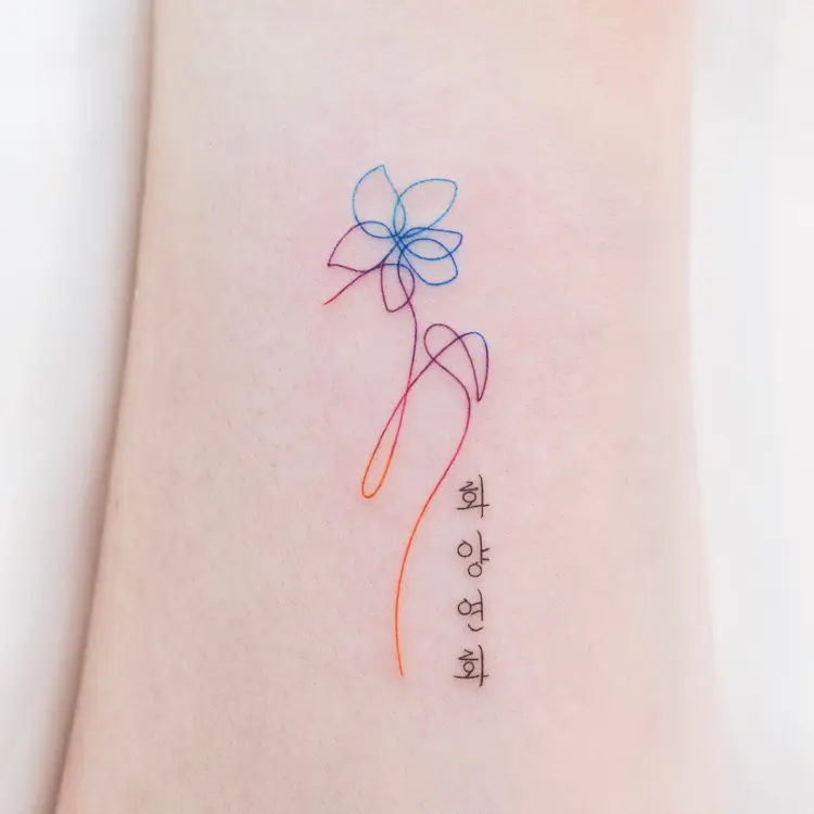 Lettering, Flower
