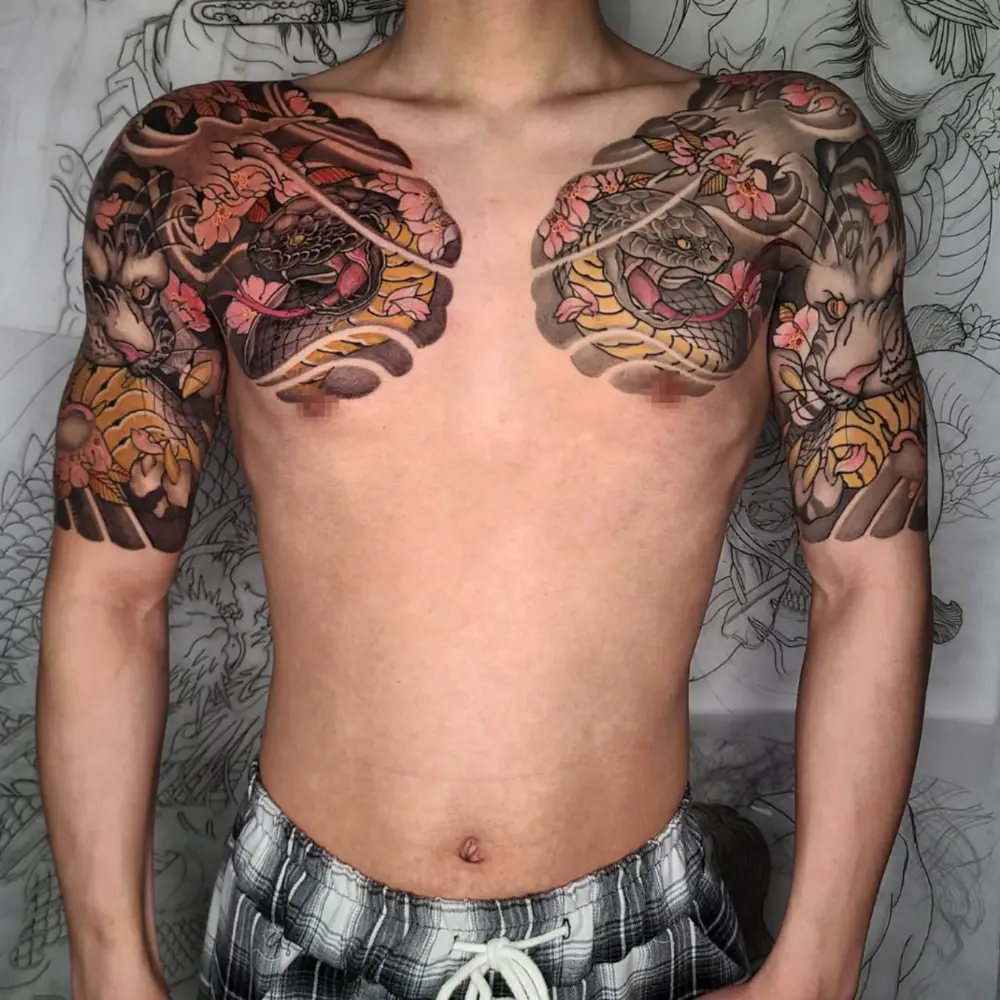 Animal, Dragon, Flower
