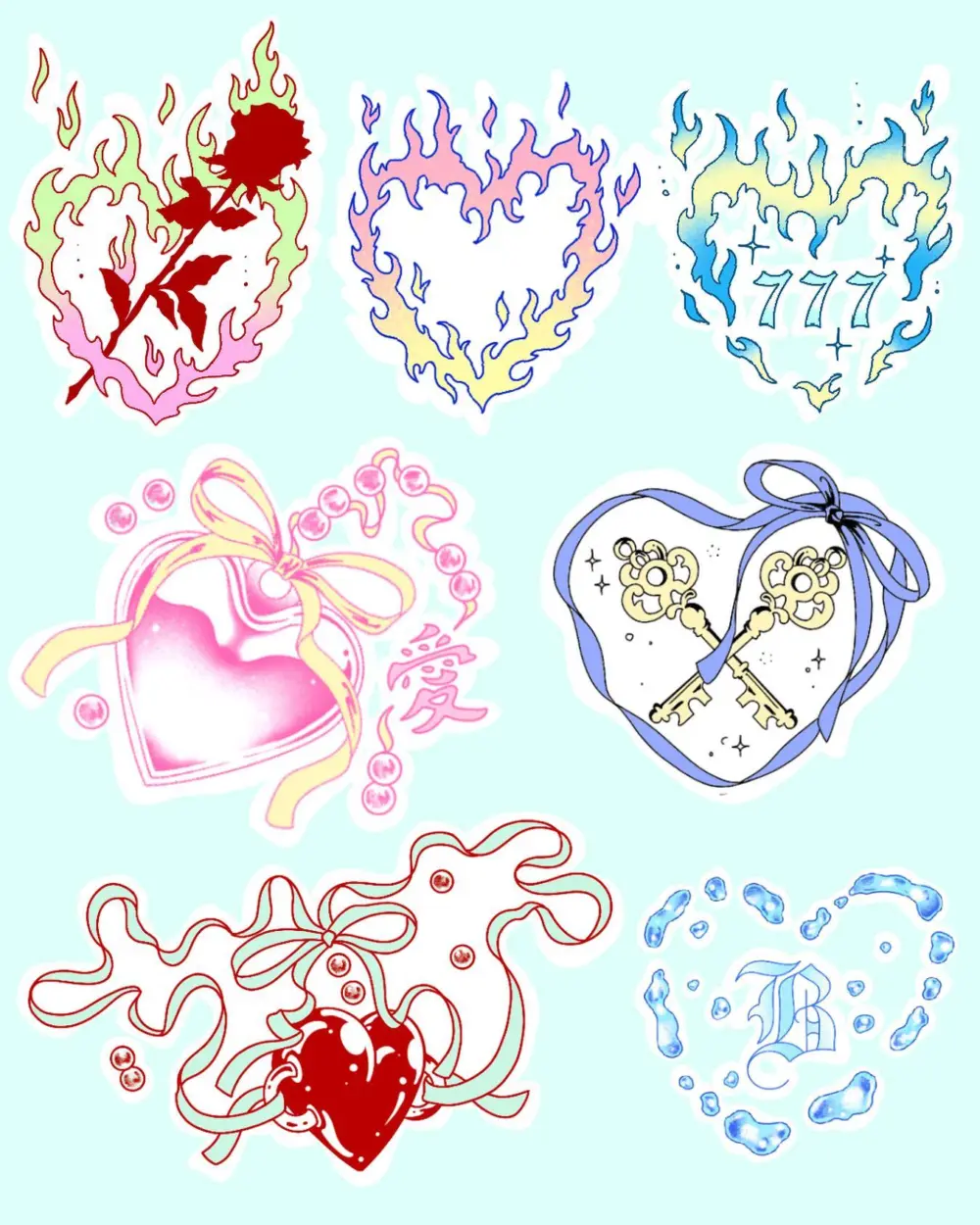 Lettering, Flower