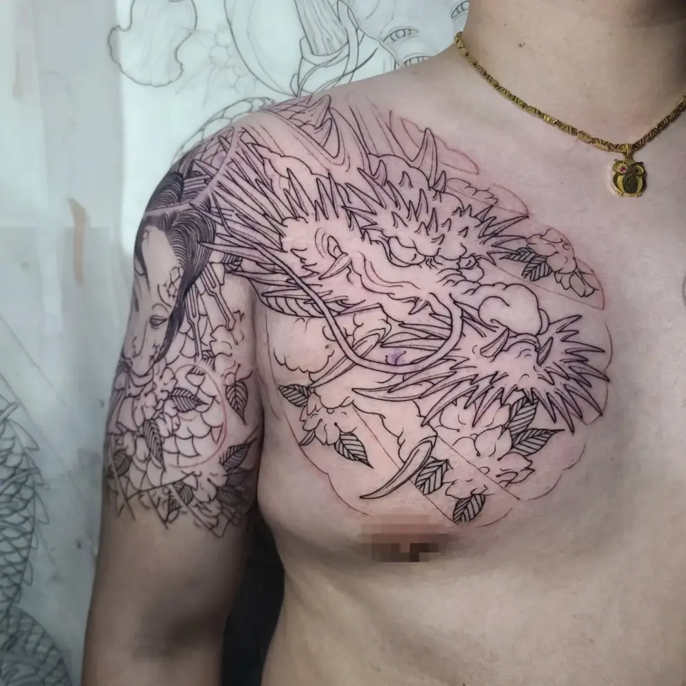 Nature, Dragon, Flower