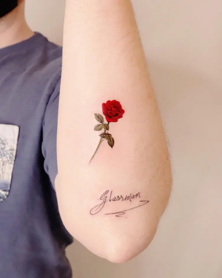 Rose, Lettering