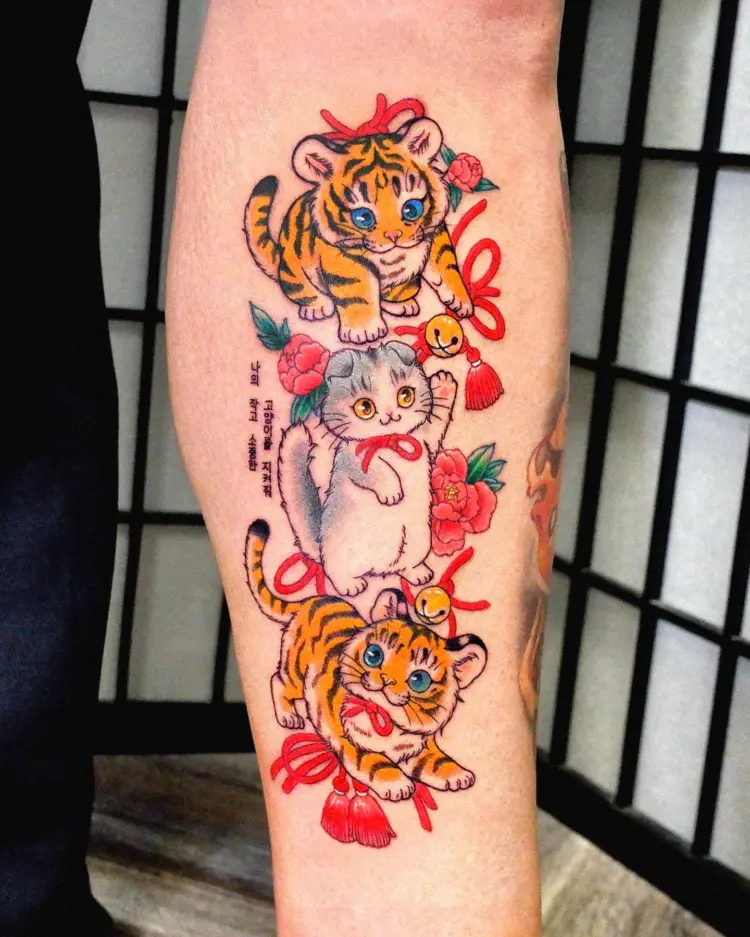 Flower, Tiger, Animal