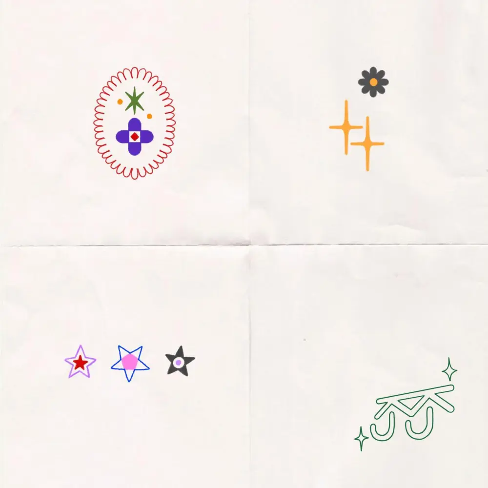 Mini, Geometric, Flower