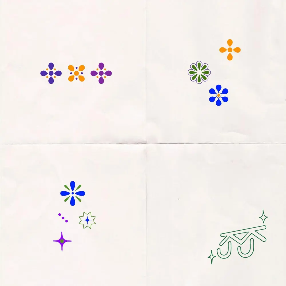 Geometric, Mini, Flower
