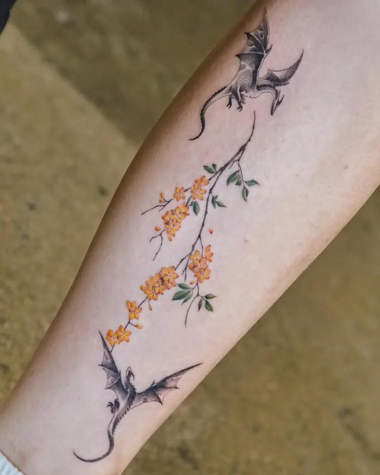 Flower, Dragon, Nature