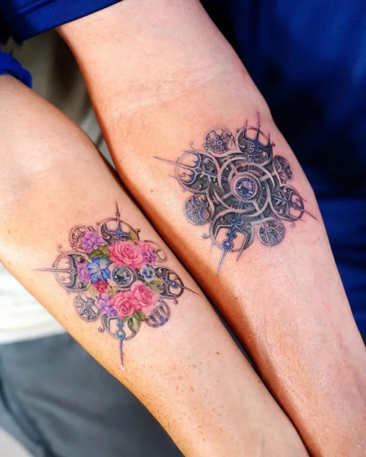 Flower, Rose, Geometric