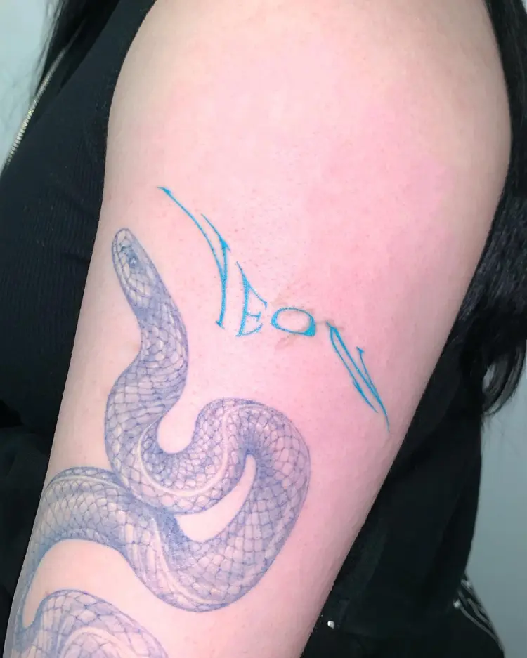 Snake, Lettering