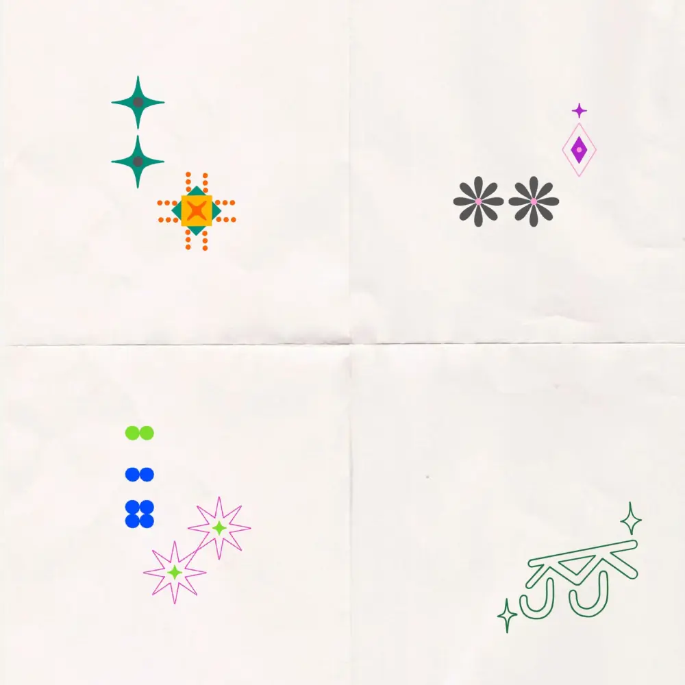 Flower, Mini, Geometric