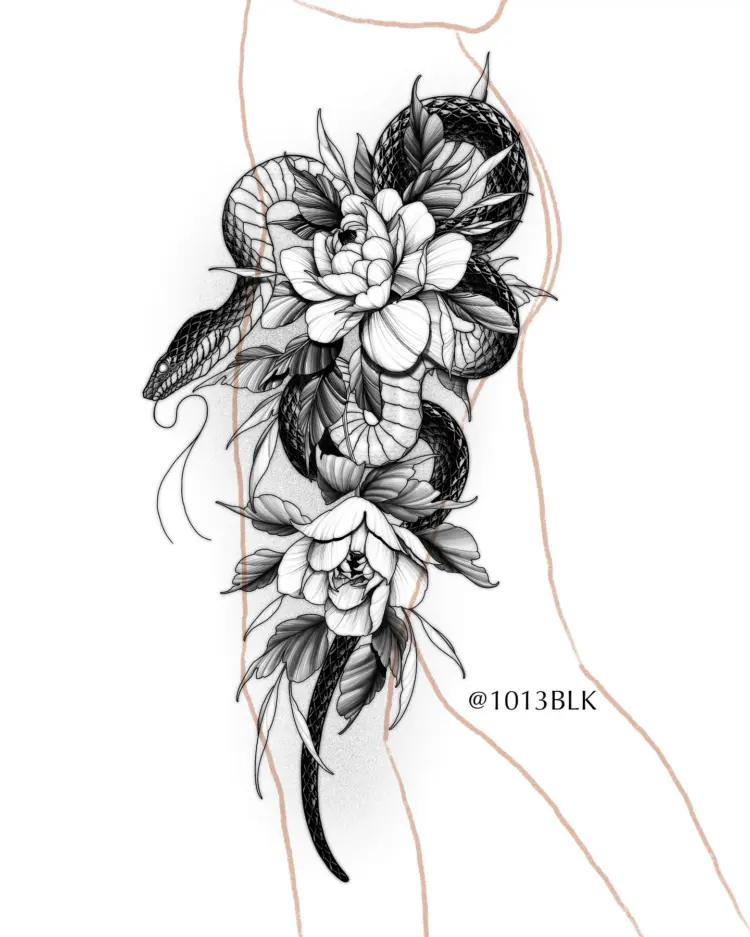 Nature, Snake, Flower