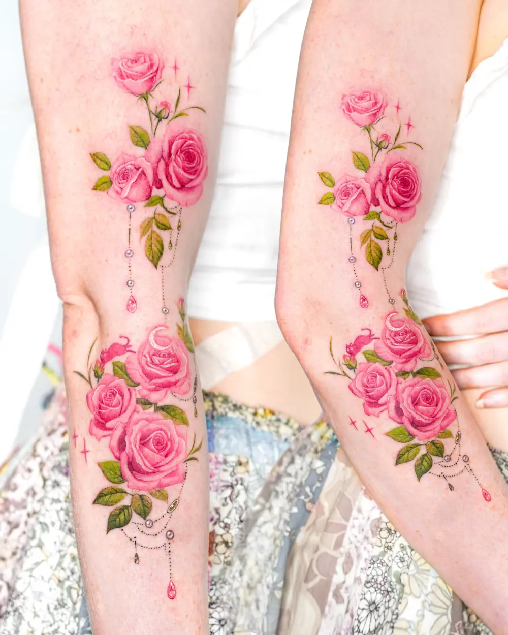 Geometric, Flower, Rose