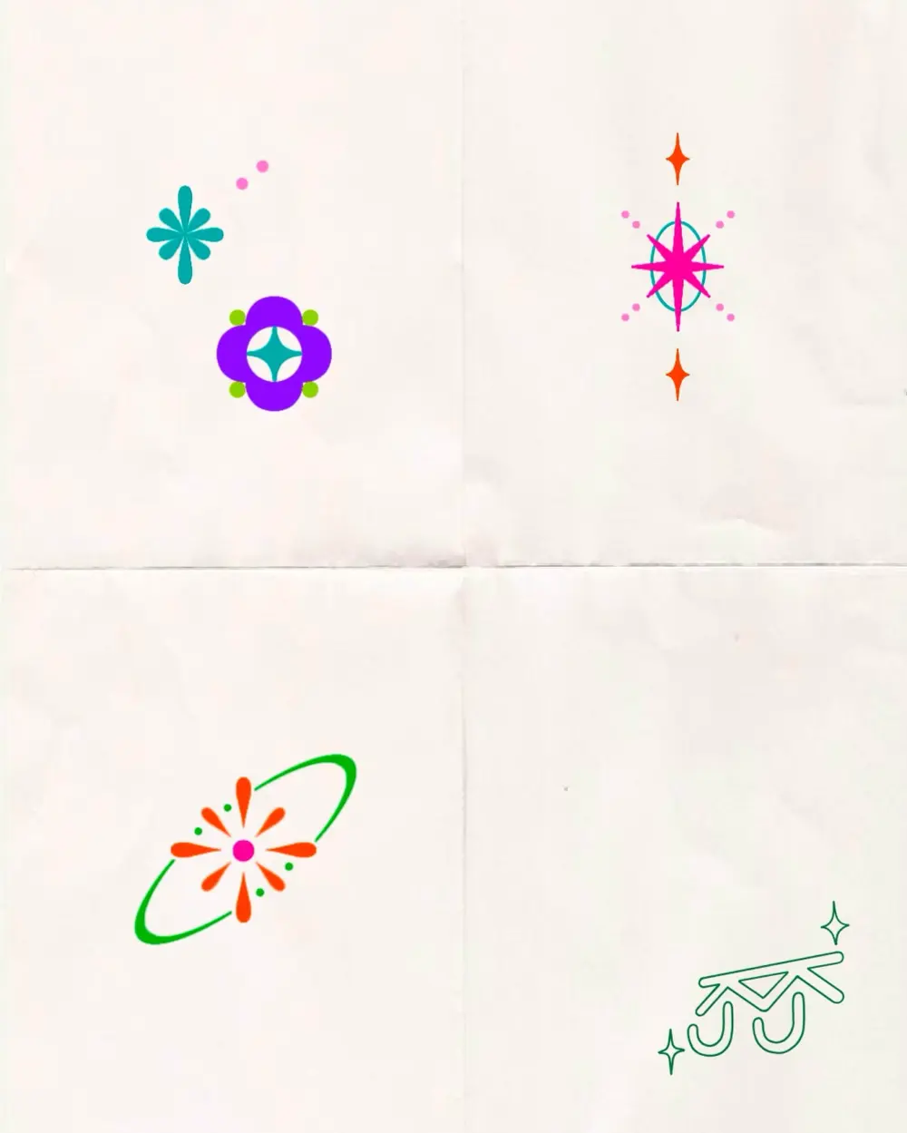 Flower, Geometric, Nature