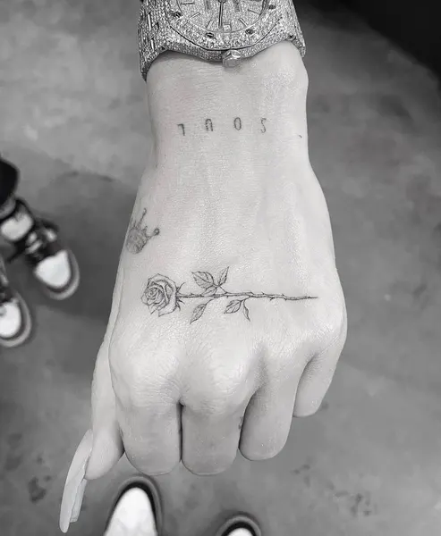 Flower, Rose, Lettering