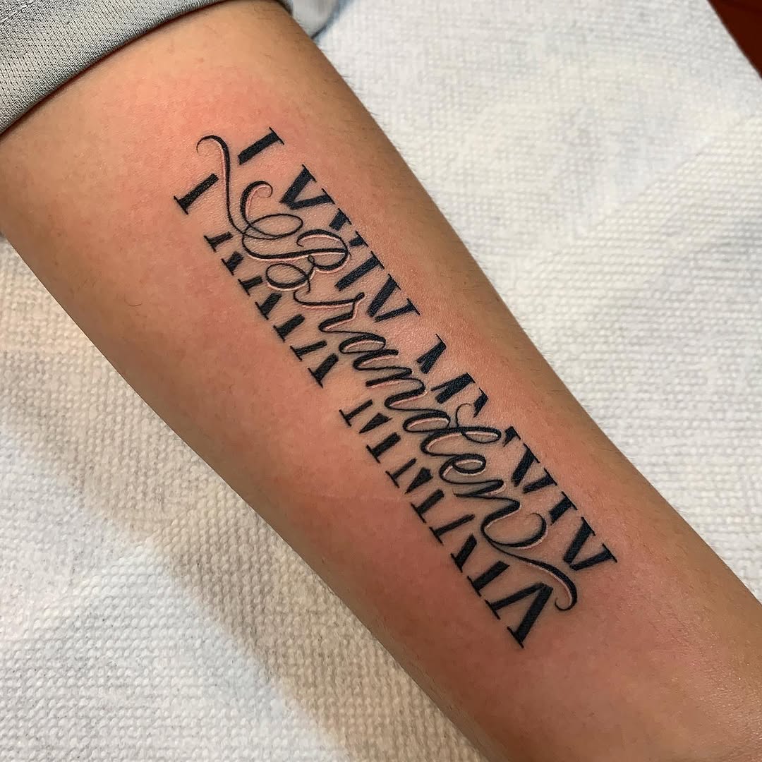 Lettering, 서예