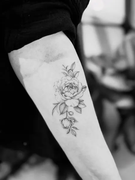 Flower, 우정, 우정 타투, 커플, 커플 타투, 커플/우정 타투