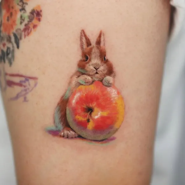 Animal, 사과, 다람쥐