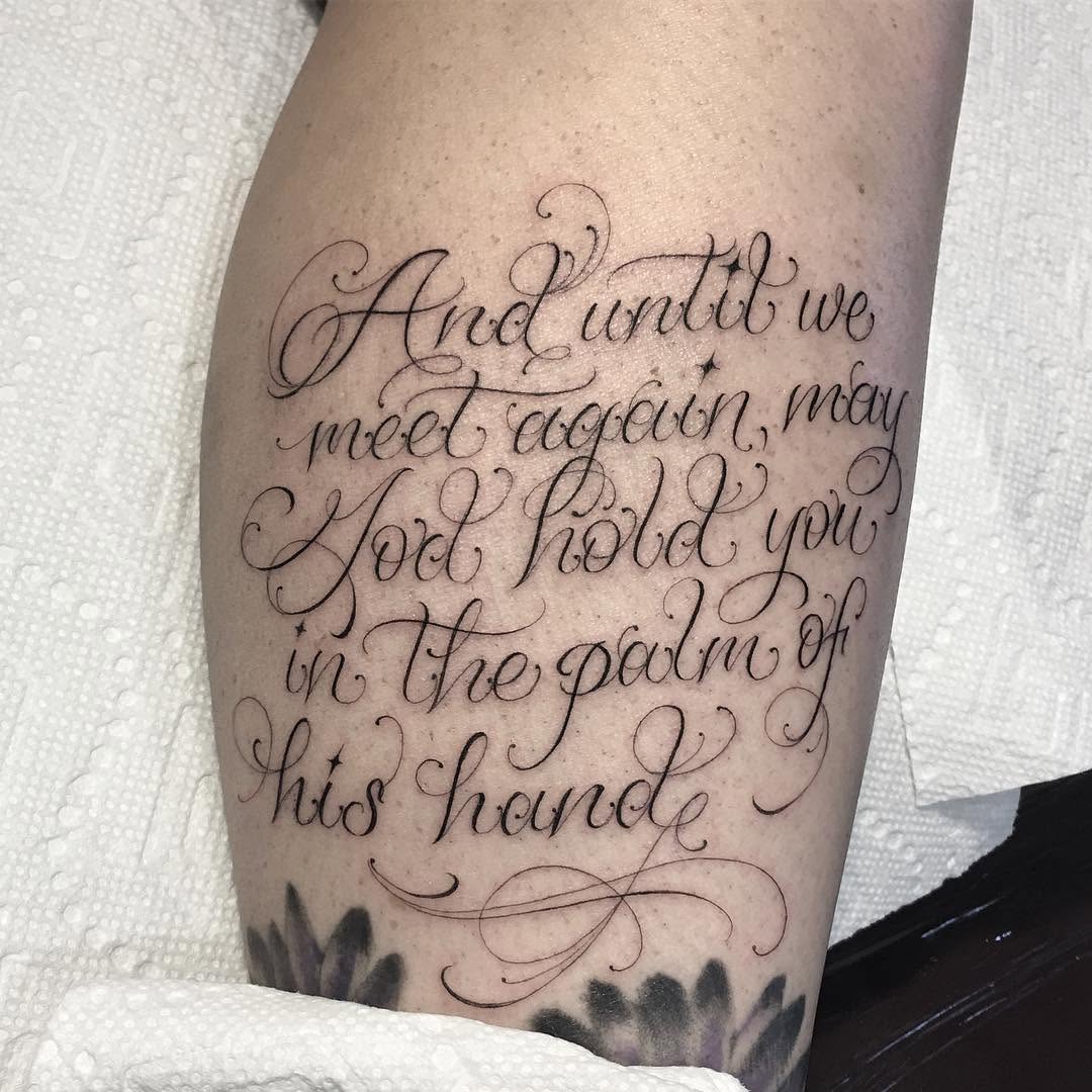 Lettering, 문구, 가사, 추모 문구