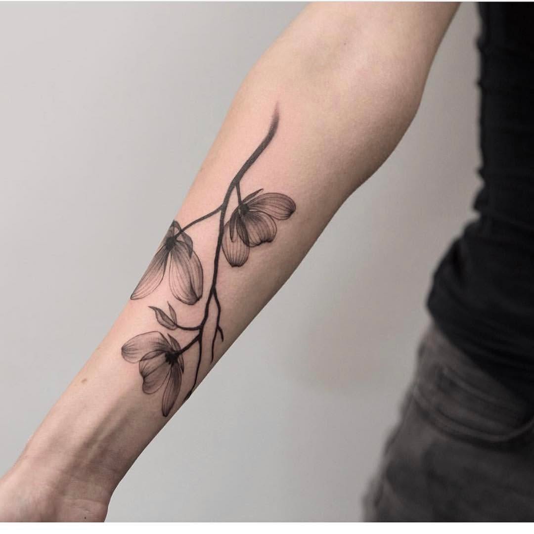 Flower, 덩굴, 장식, 대나무, Nature, 그래픽, 오너멘탈, 오리엔탈, 이레즈미, 커스텀 타투, 큰 타투