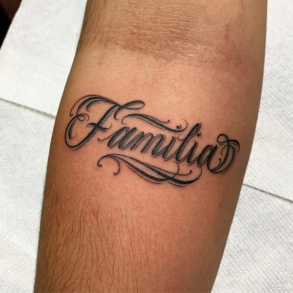 Lettering, 가족 이름, 가족 타투