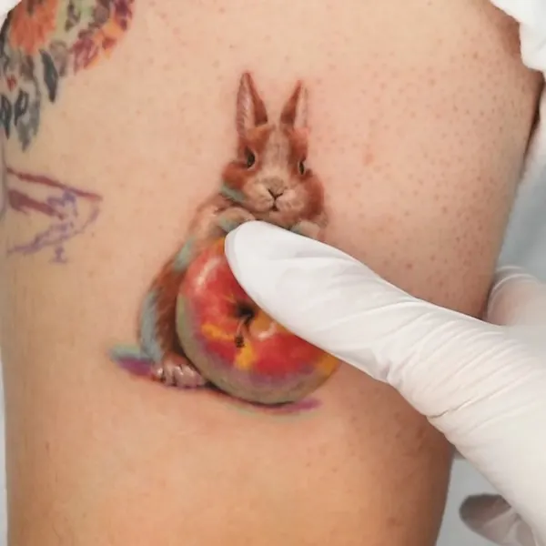 Animal, 사과, 다람쥐