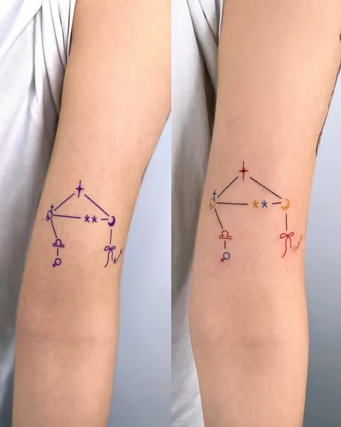 삼각형, 보호 상징, 좌표, 체인, 비대칭, 플래시 타투