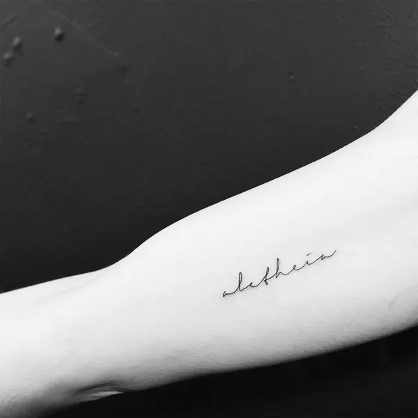 Lettering, 서명