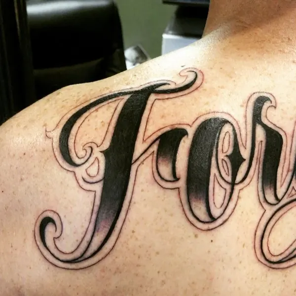 Lettering, 타자기 폰트, 가족 이름, 고딕 레터링, 이름