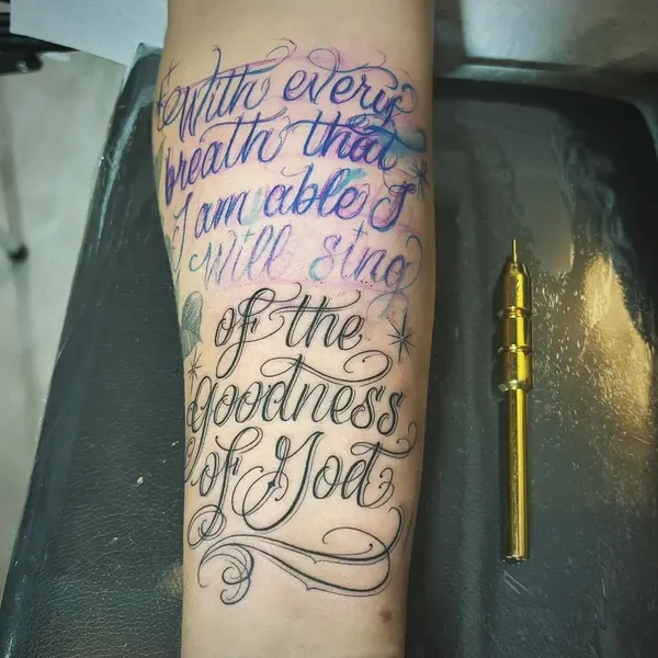 Lettering, 가사