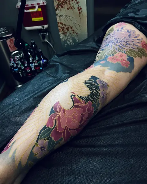 Dragon, Flower, Rose
