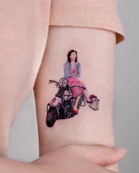 Lettering, 오토바이, 자전거