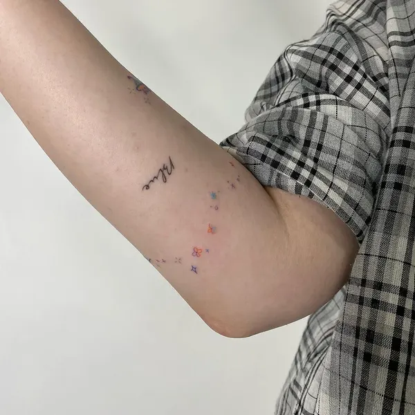 Mini, 별, 선, 별들, 성좌, 자유, 혜성, 테두리, 황소자리, 운명, 좌표, 노리개, 비대칭, 삼족오