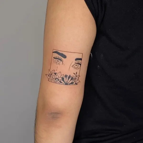 Flower, 아이리스, 눈 초상