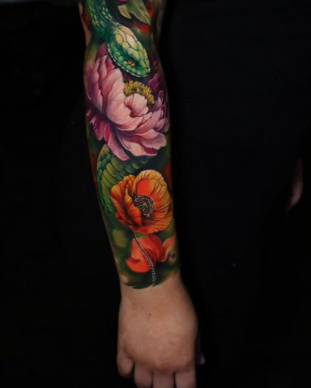 Dragon, Flower, Rose, 꽃다발