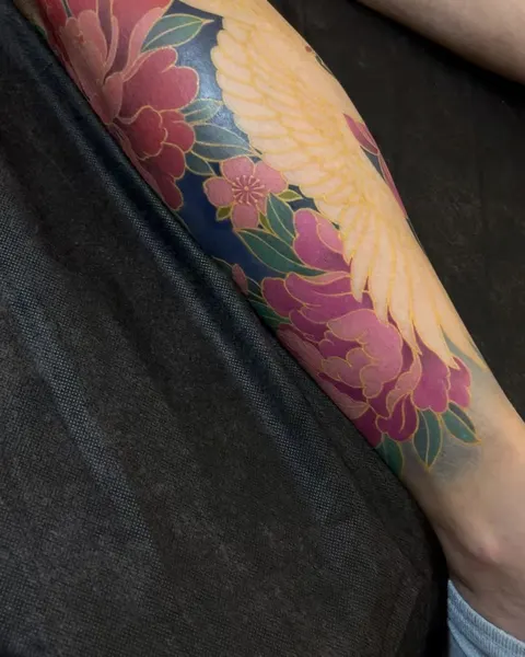 Dragon, Flower, Rose