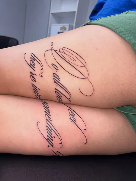 Lettering, 서예