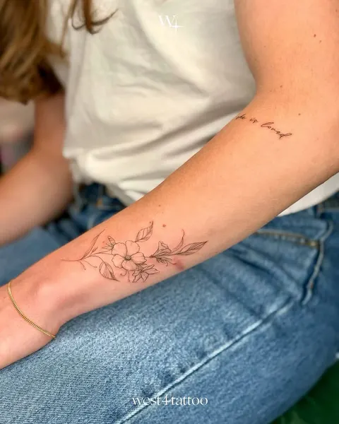 Flower, Lettering, 책