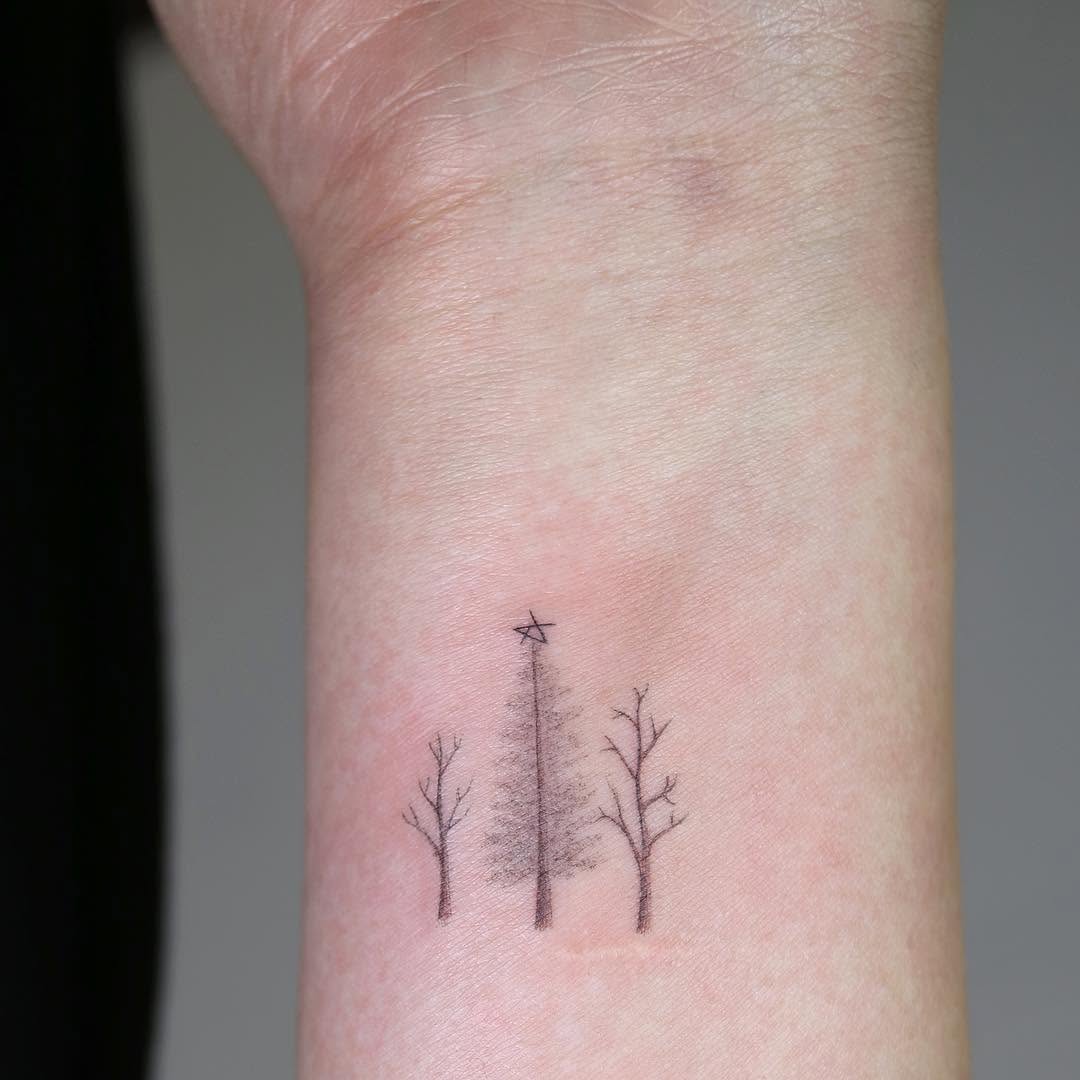 Mini, 풀, 숲, 나무, 덩굴, 소나무, Nature, 나뭇가지