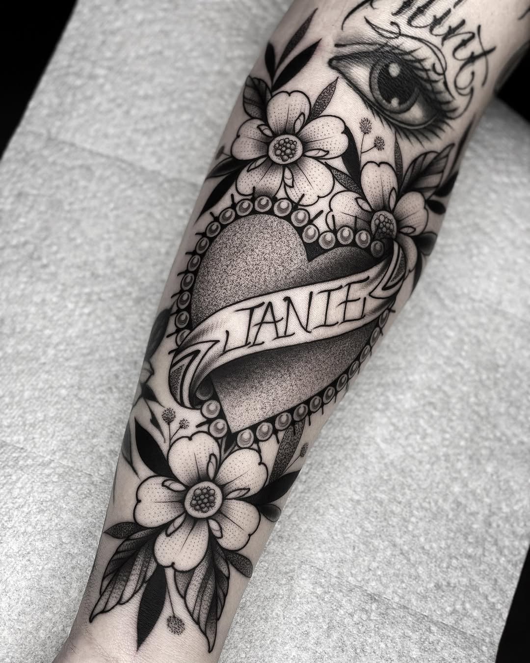 Flower, Rose, Lettering