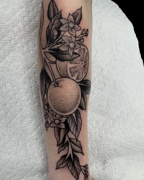 Flower, 과일, 레몬, 석류