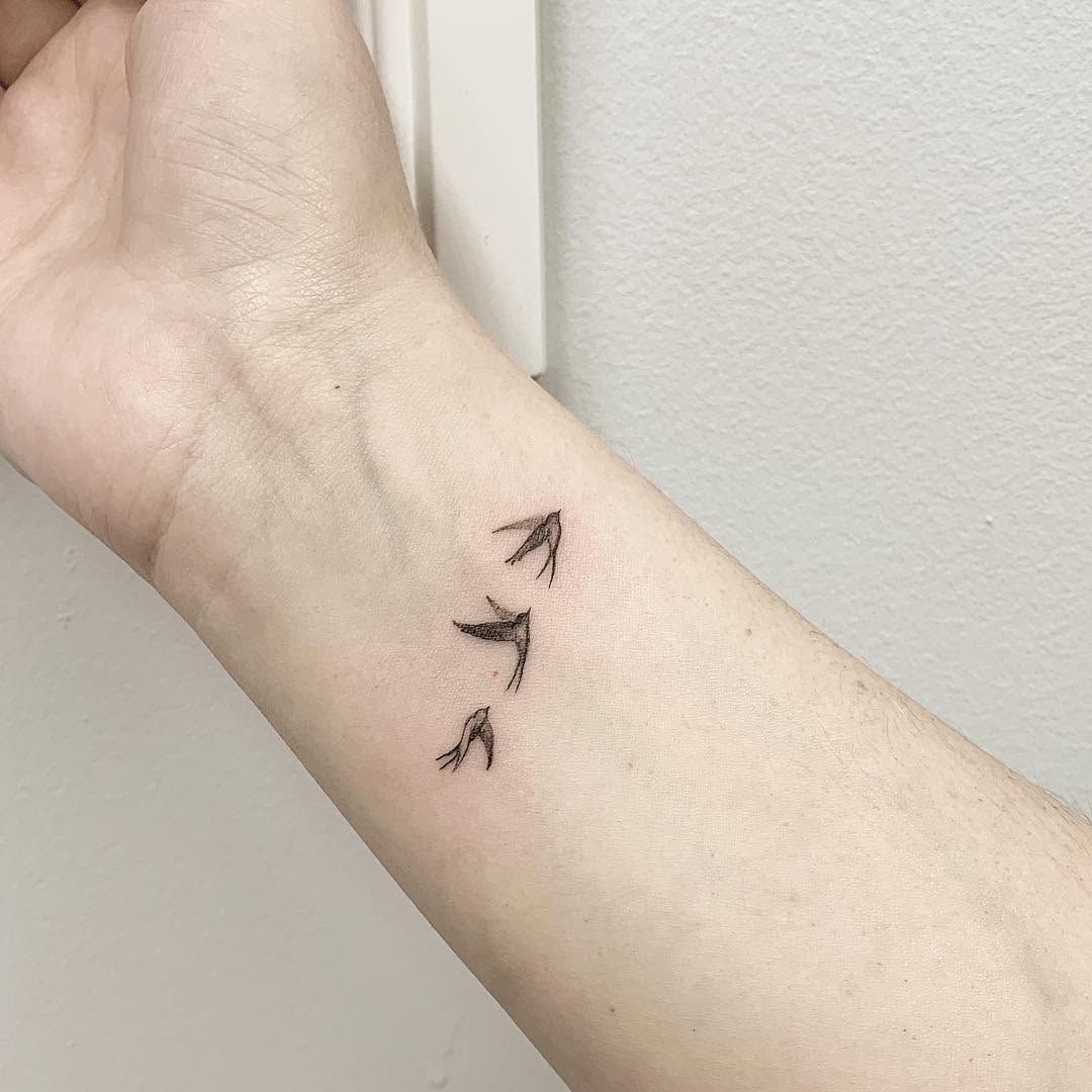 Lettering, Mini, 개미, 게자리, 지네, 초소형 타투