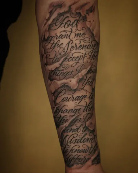 Lettering, 가사, 커버업, 성경 구절, 추모 문구, 추모 타투, 올드 잉글리시