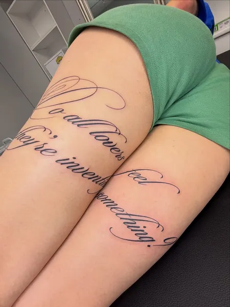 Lettering, 서예