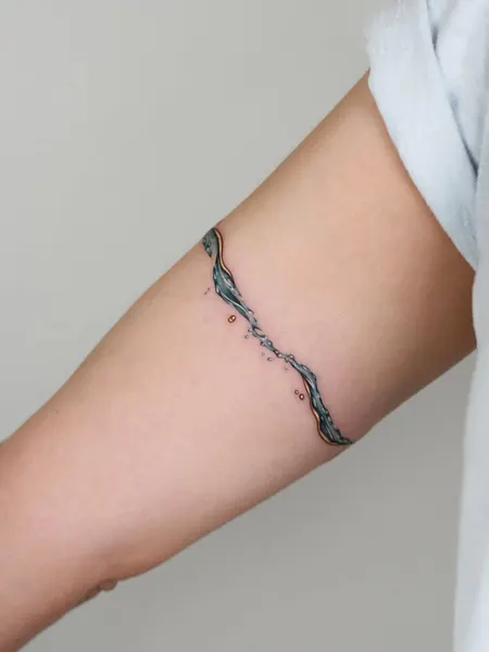 체인, 팔찌, 암밴드, 가시철사, 리본, 주얼리