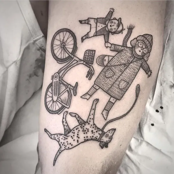 자전거, 빈티지, 오토바이